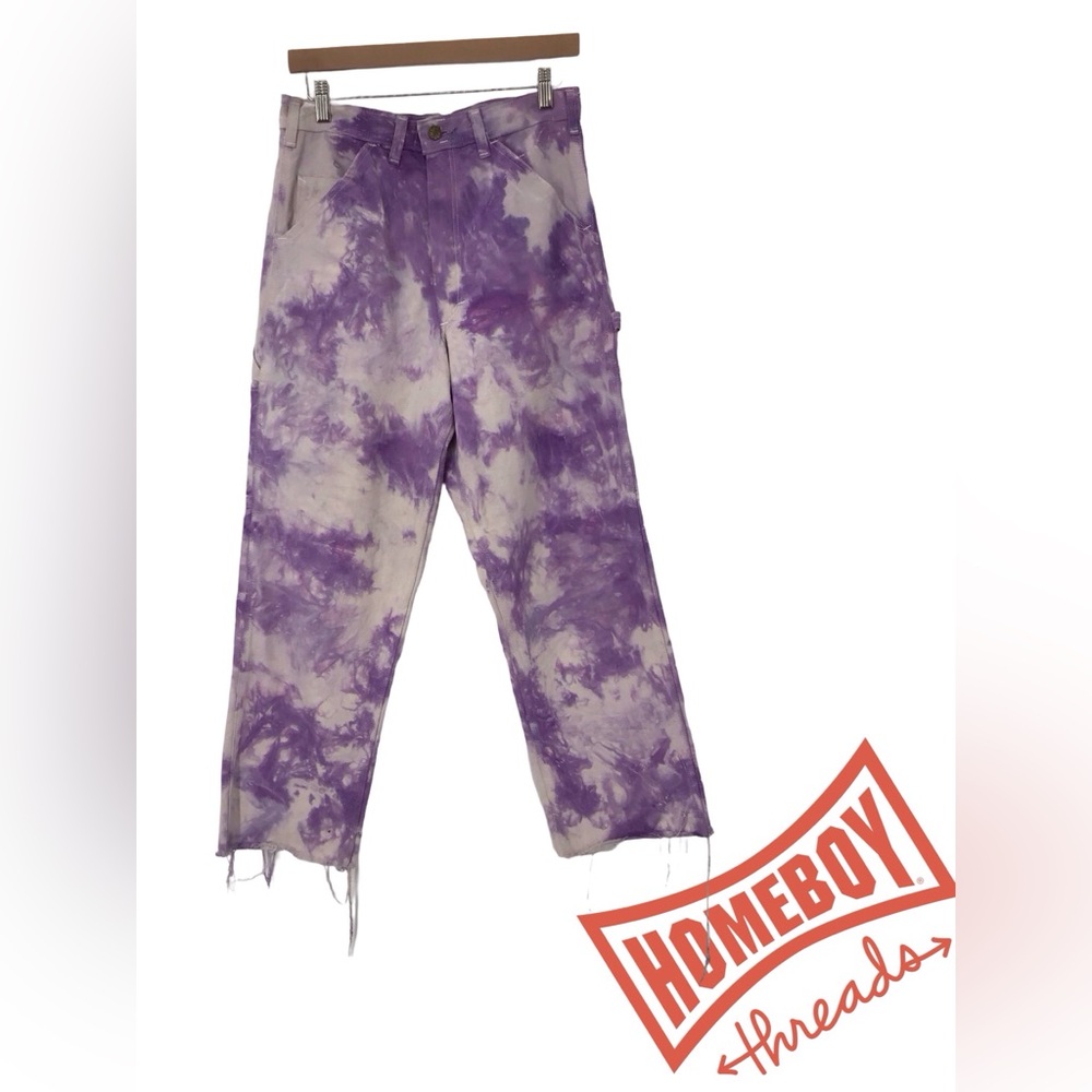 Stan Ray Stylish Purple Tie-Dye Pants